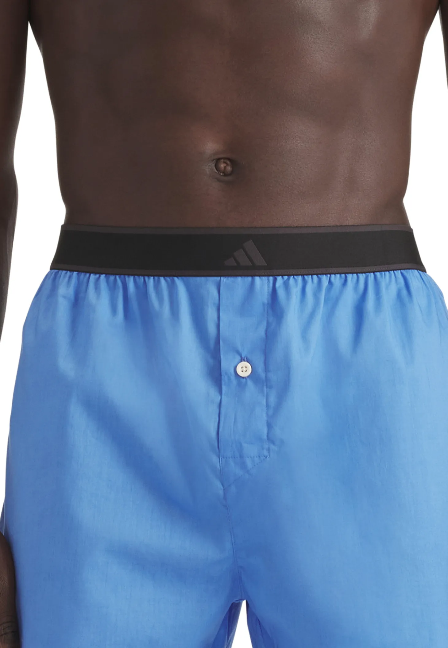 Boxershorts mit Knopfleiste 2er-Pack Schwarz/Blau - ADIDAS