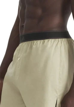 Boxershorts mit Knopfleiste 2er-Pack Oliv/Khaki - ADIDAS