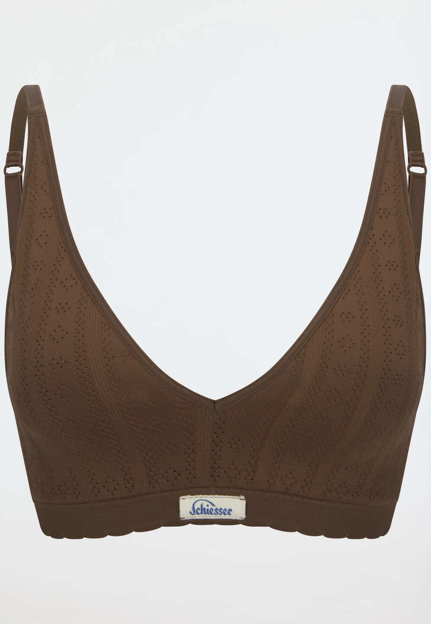 Bustier Ajourée seamless dunkelbraun - Revival Alma