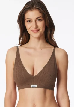 Bustier Ajourée seamless dunkelbraun - Revival Alma