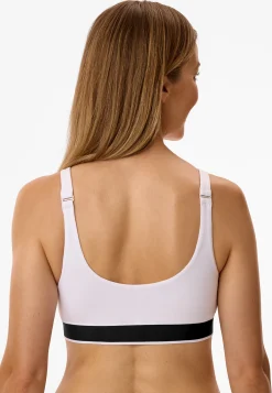 Bustier Doppelripp weiß - Pure Rib