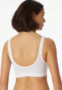 Bustier 2er-Pack mit Cups Organic Cotton weiß - 95/5