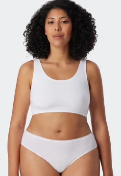 Bustier 2er-Pack ohne Cups weiß - 95/5