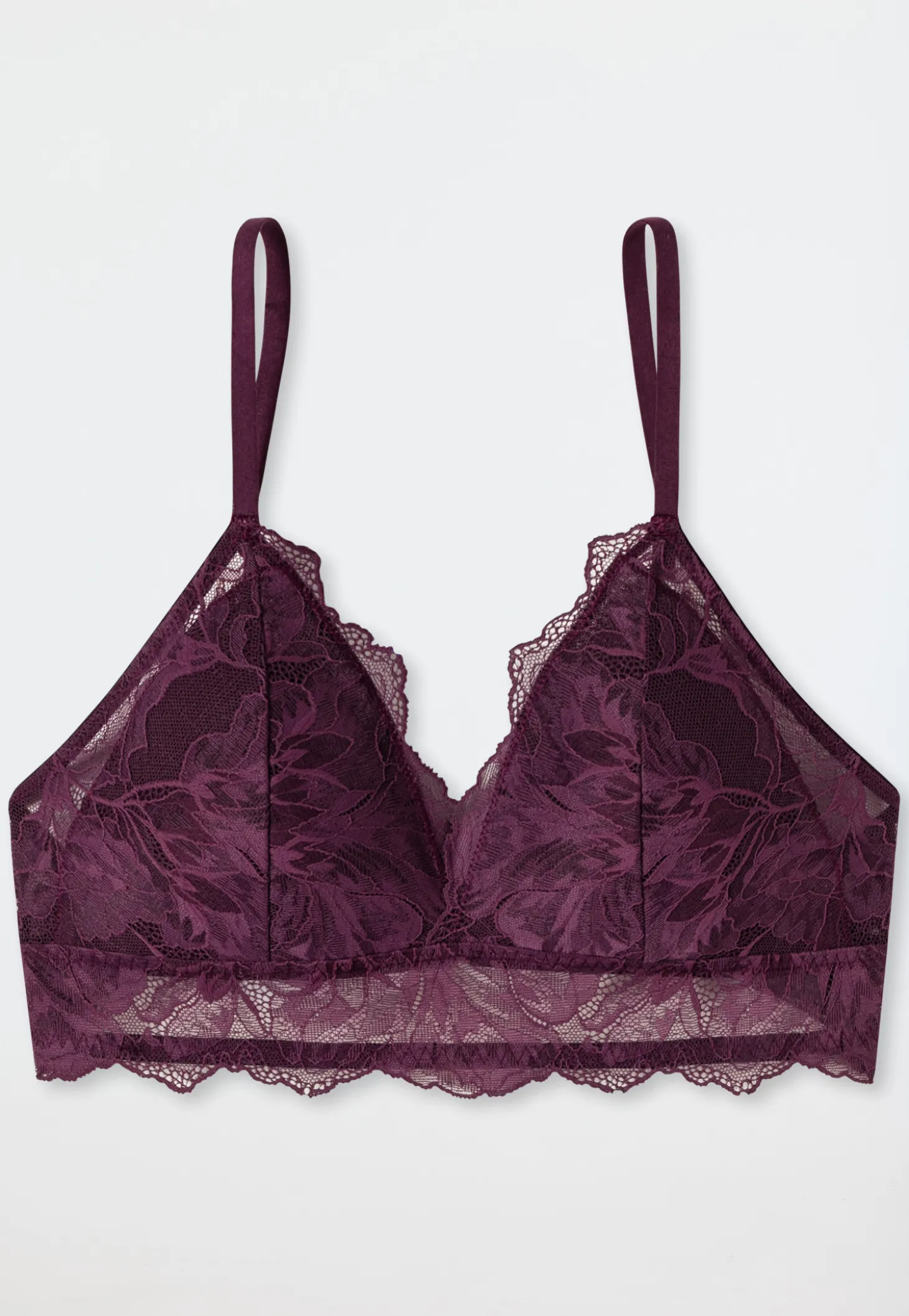 Bustier herausnehmbare Pads pflaume - Modal & Lace