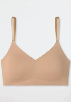 Bustier Microfaser herausnehmbare Pads maple - Invisible Soft