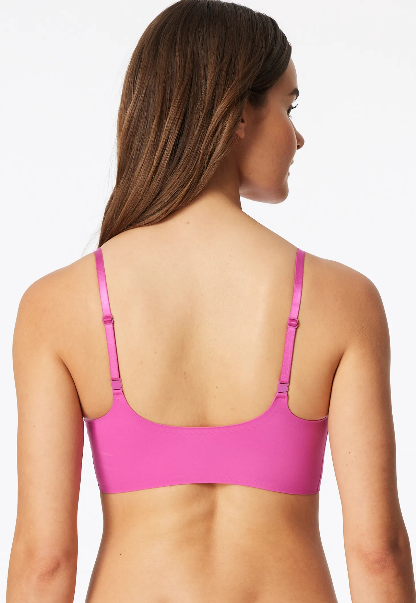 Bustier Mikrofaser herausnehmbare Pads fuchsia - Invisible Soft