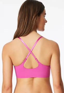 Bustier Mikrofaser herausnehmbare Pads fuchsia - Invisible Soft