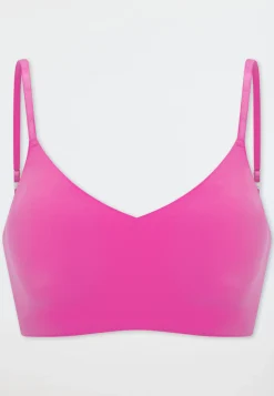 Bustier Mikrofaser herausnehmbare Pads fuchsia - Invisible Soft