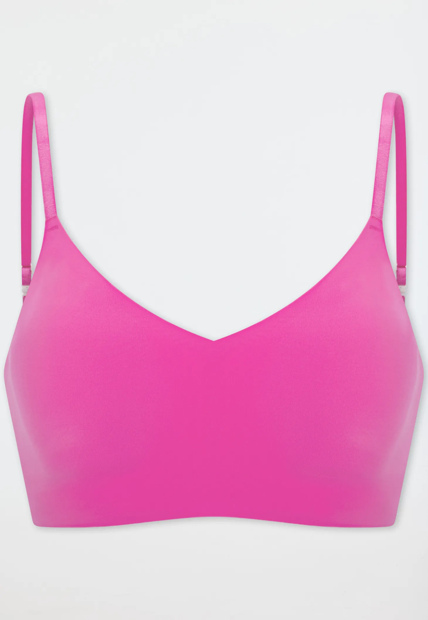 Bustier Mikrofaser herausnehmbare Pads fuchsia - Invisible Soft