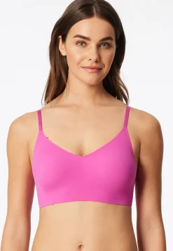 Bustier Mikrofaser herausnehmbare Pads fuchsia - Invisible Soft