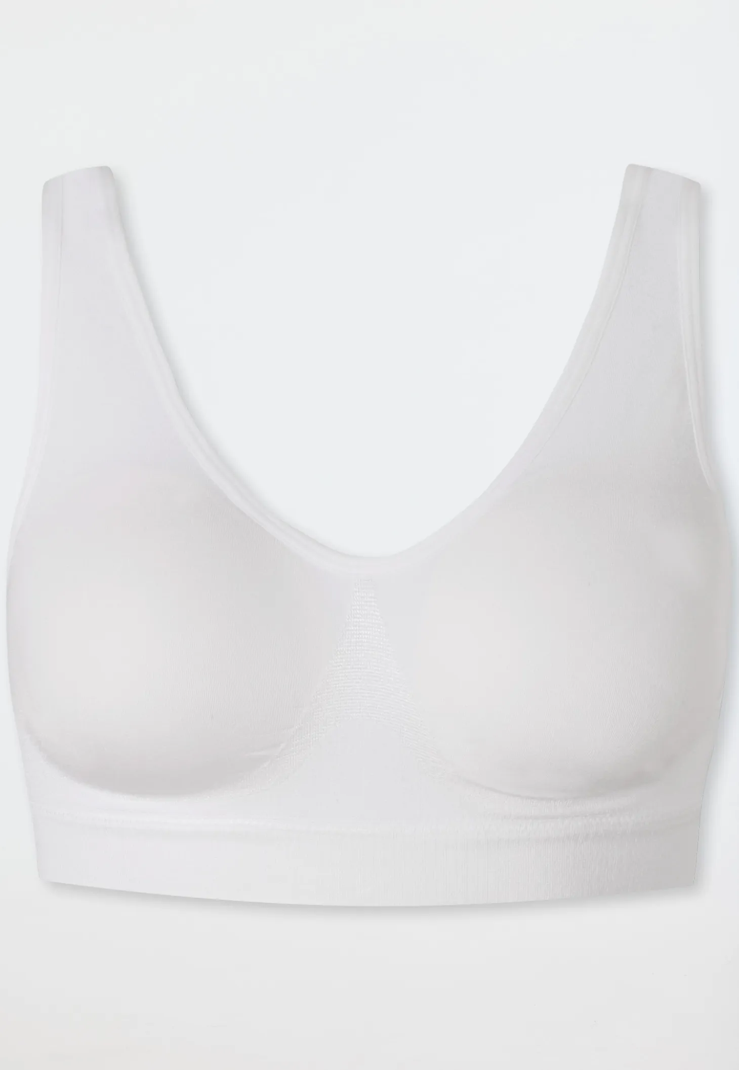 Bustier seamless herausnehmbare Pads weiß - Classic Seamless