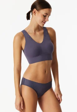 Bustier seamless herausnehmbare Pads Spitze indigo - Invisible Soft Lace