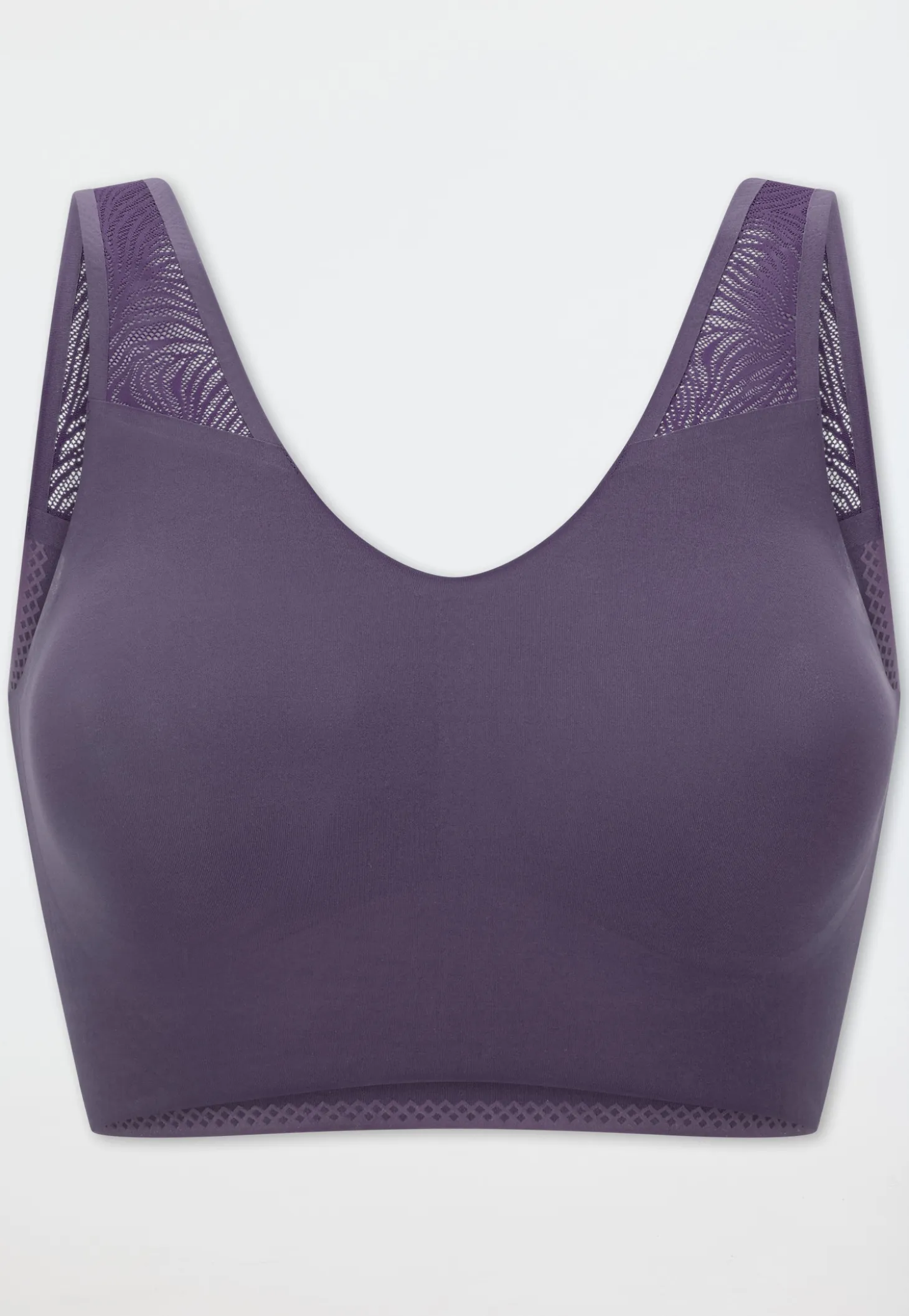 Bustier seamless herausnehmbare Pads Spitze indigo - Invisible Soft Lace