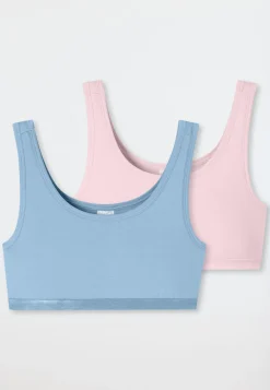 Bustiers 2er-Pack blau/ rosa - 95/5