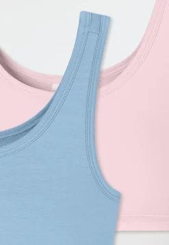 Bustiers 2er-Pack blau/ rosa - 95/5