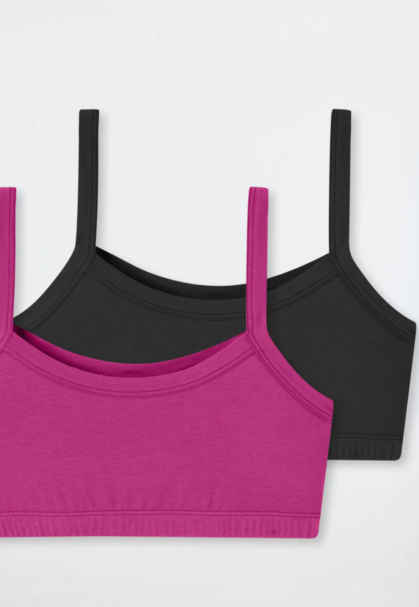 Bustiers 2er-Pack pink/schwarz - Fresh Vibe