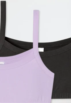 Bustiers 2er-Pack schwarz/ beere - Fresh Vibe