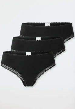 Cheeky-String 3er-Pack Spitze schwarz - Modern Multipacks