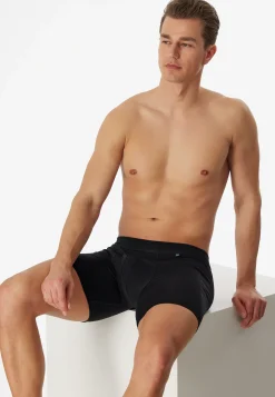 Cyclist Shorts Eingriff schwarz - Long Life Cotton