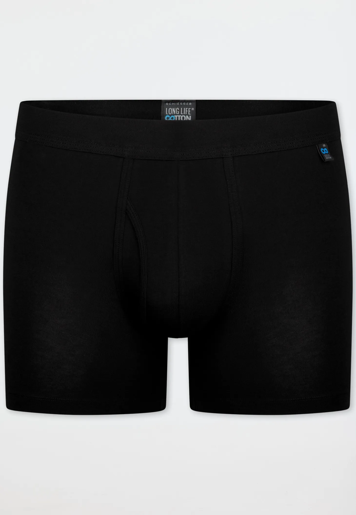 Cyclist Shorts Eingriff schwarz - Long Life Cotton