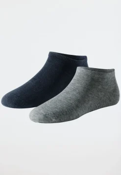 Damensneaker 2er-Pack grau-meliert/nachtblau - 95/5