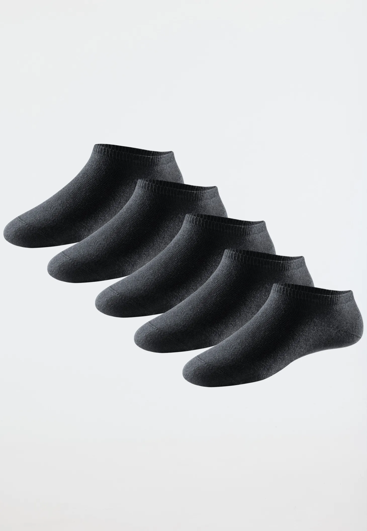 Damensneaker Fünferpack schwarz - Bluebird