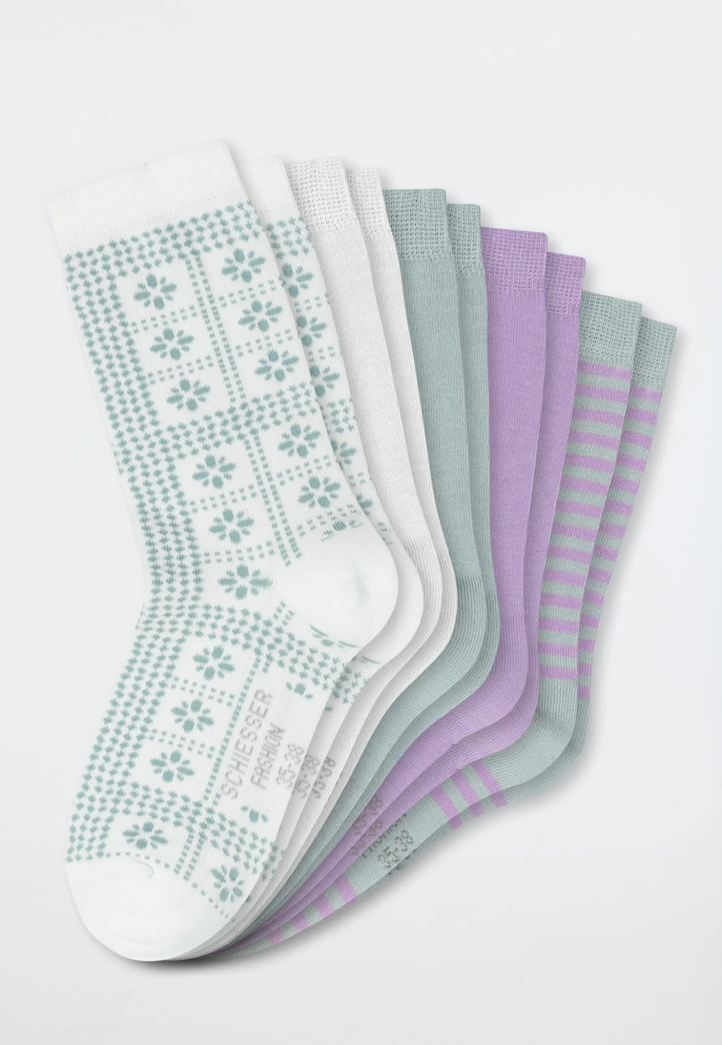 Damensocken 5er-Pack mehrfarbig - Fashion