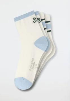 Damensocken 2er-Pack mittelhoch weiß - Fashion