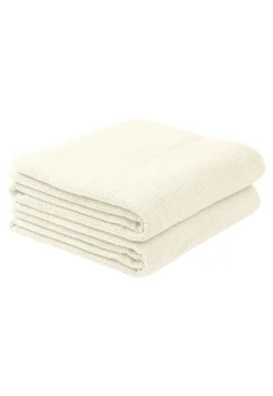Duschtuch 2er-Pack 70x140 cm off-white - SCHIESSER Home