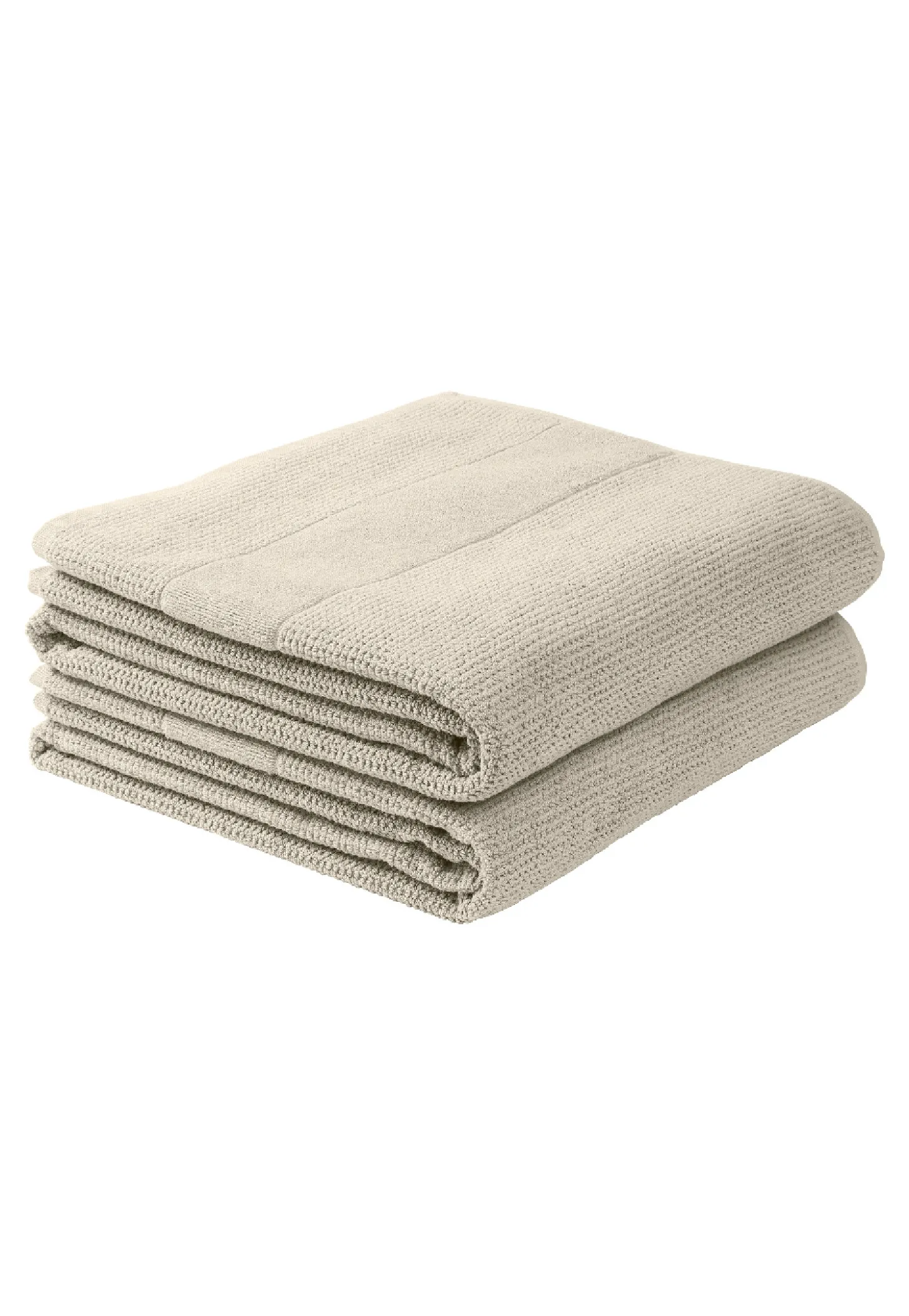 Duschtuch 2er-Pack 70x140 cm taupe - SCHIESSER Home