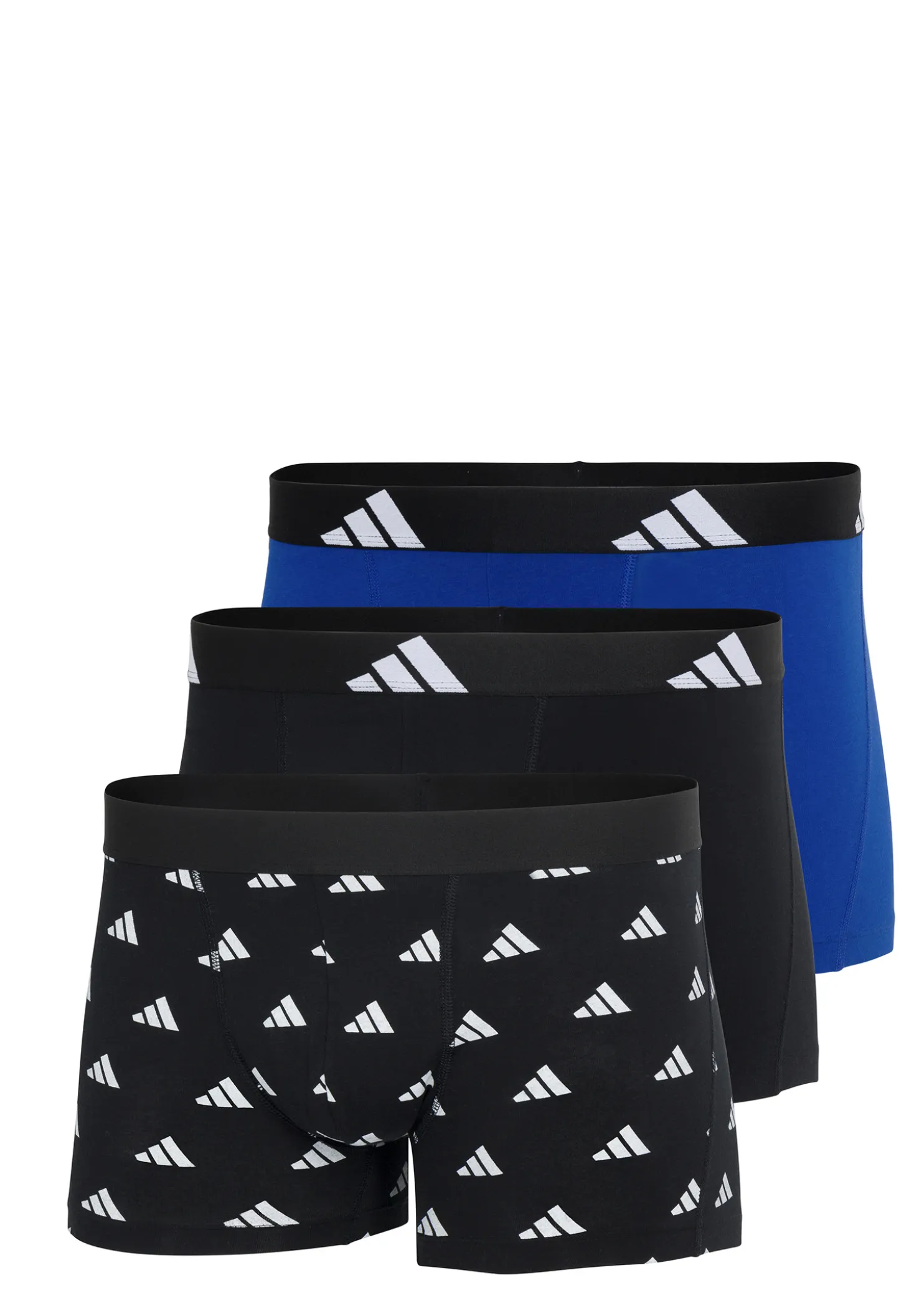 Enge Boxershorts 3er-Pack Schwarz/Blau - ADIDAS