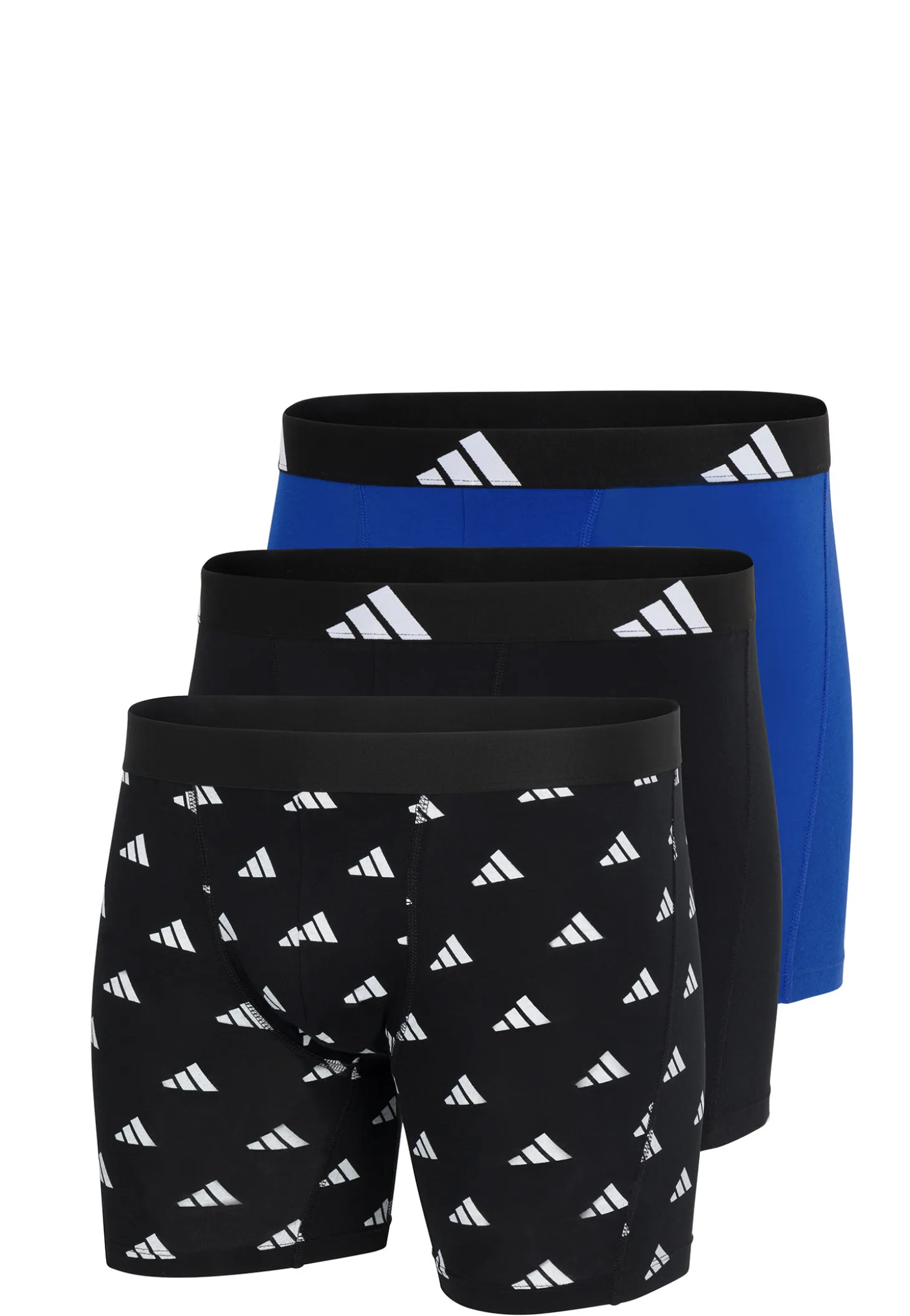 Enge Boxershorts 3er-Pack Schwarz/Blau - ADIDAS