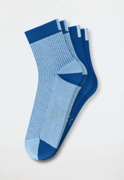 Herrensocken 2er-Pack mittelhoch blau - Fashion