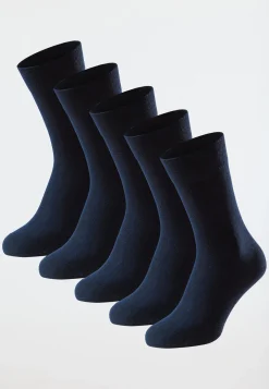 Herrensocken 5er-Pack nachtblau - Bluebird