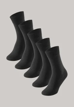 Herrensocken 5er-Pack schwarz - Bluebird