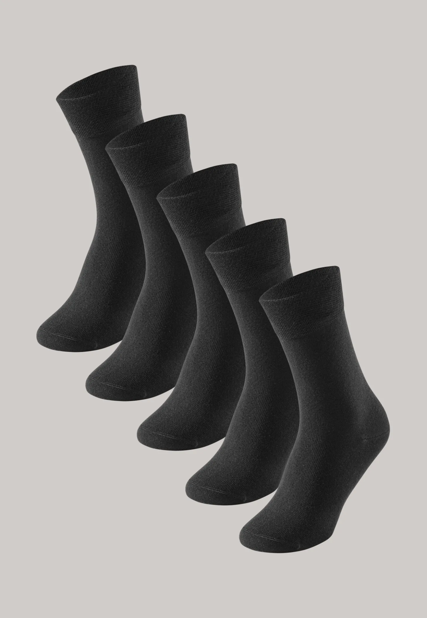 Herrensocken 5er-Pack schwarz - Bluebird