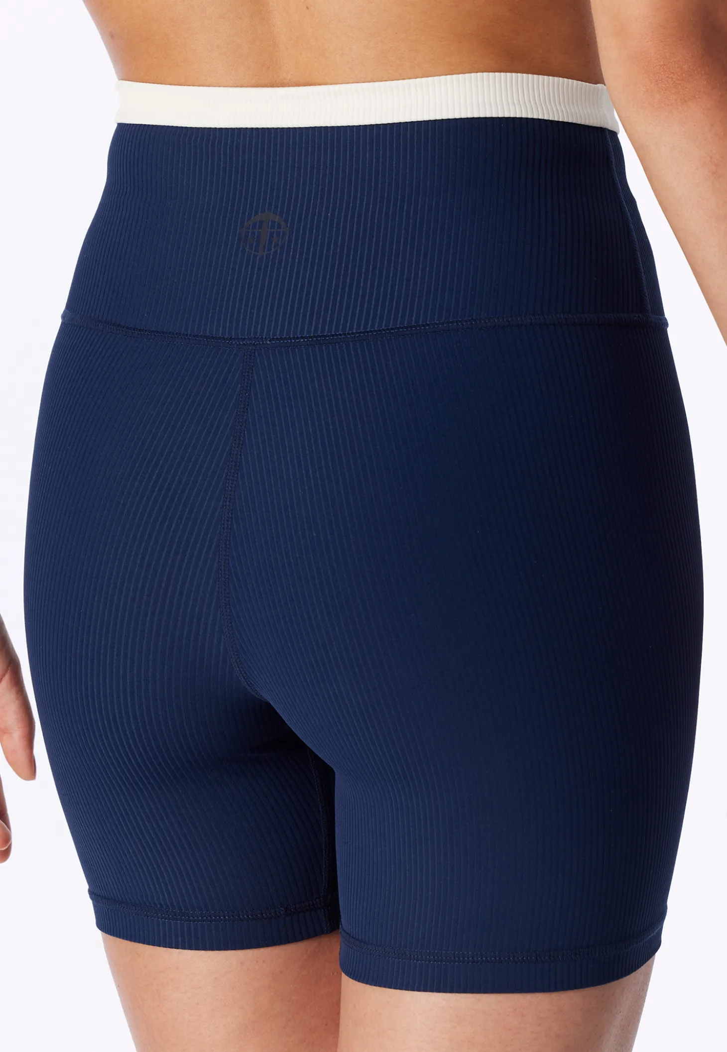 High Waist Biker Shorts Feinripp admiral - SCHIESSER Active