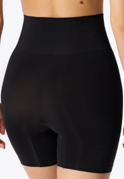 High Waist Biker Shorts seamless Jersey schwarz - Seamless Contouring