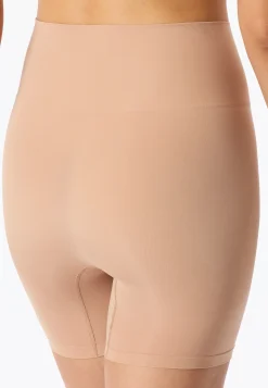 High Waist Biker Shorts seamless Jersey maple - Seamless Contouring