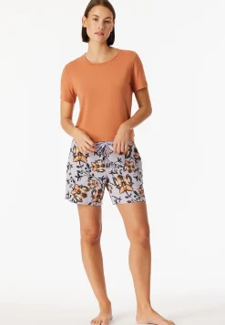 Hose kurz Blumen multicolor - Mix+Relax