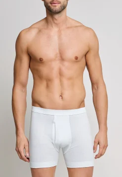 Hose kurz Doppelripp mit Eingriff weiß - Essentials