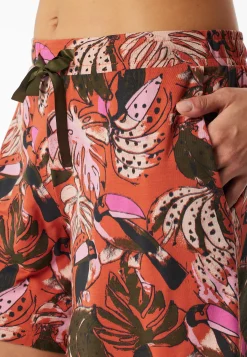 Hose kurz Dschungel terracotta - Mix+Relax