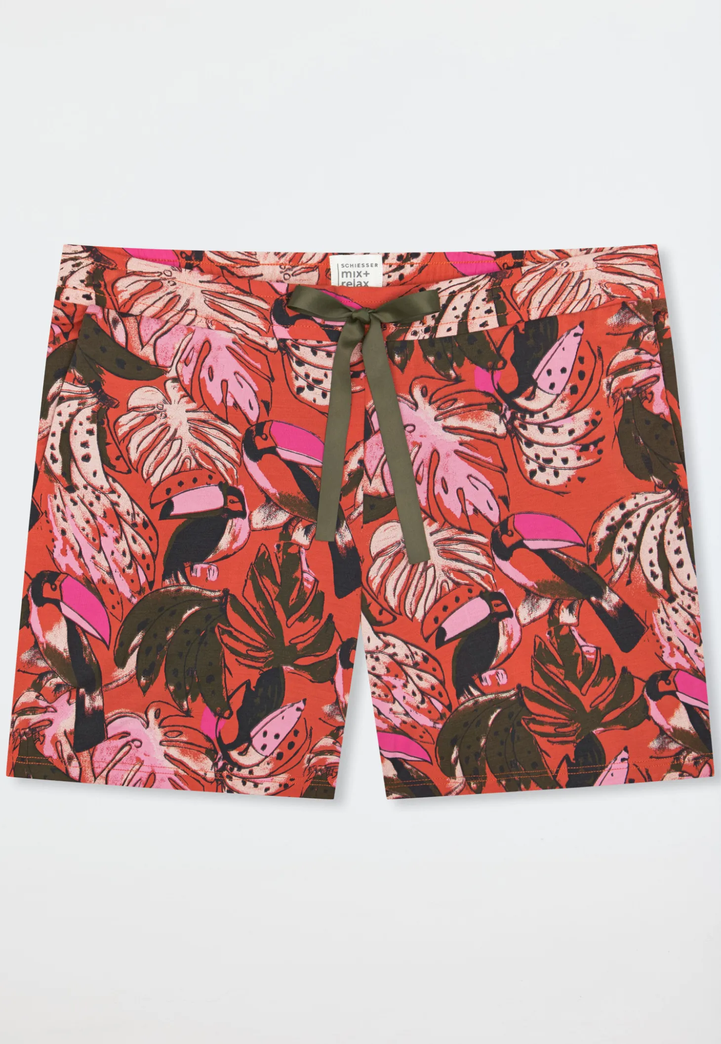 Hose kurz Dschungel terracotta - Mix+Relax