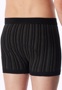 Hose kurz Feinripp 2er-Pack mit Eingriff schwarz gestreift - Original Classics
