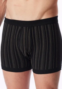 Hose kurz Feinripp 2er-Pack mit Eingriff schwarz gestreift - Original Classics