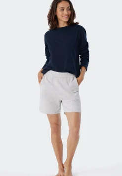 Hose kurz grau-meliert - Mix+Relax