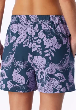 Hose kurz Heavy Single Jersey Blumen multicolor - Mix+Relax