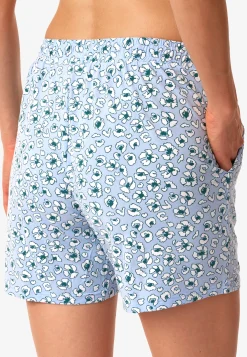 Hose kurz hellblau gemustert - Mix+Relax