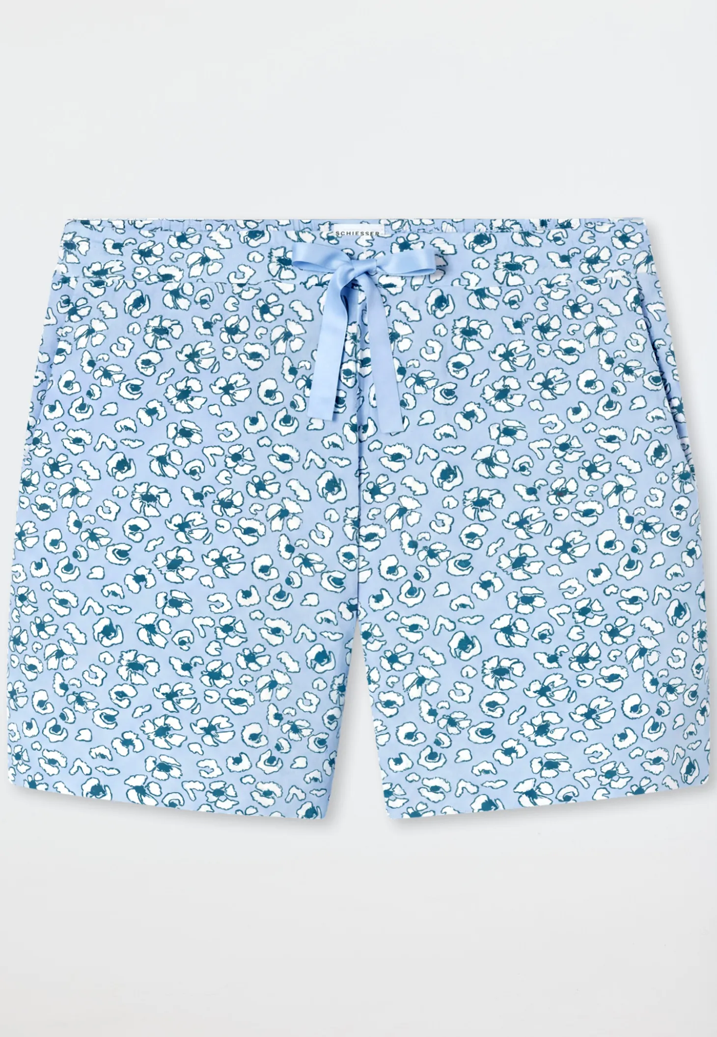 Hose kurz hellblau gemustert - Mix+Relax