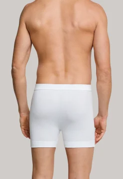 Hose kurz mit Eingriff Feinripp weiß - Essentials